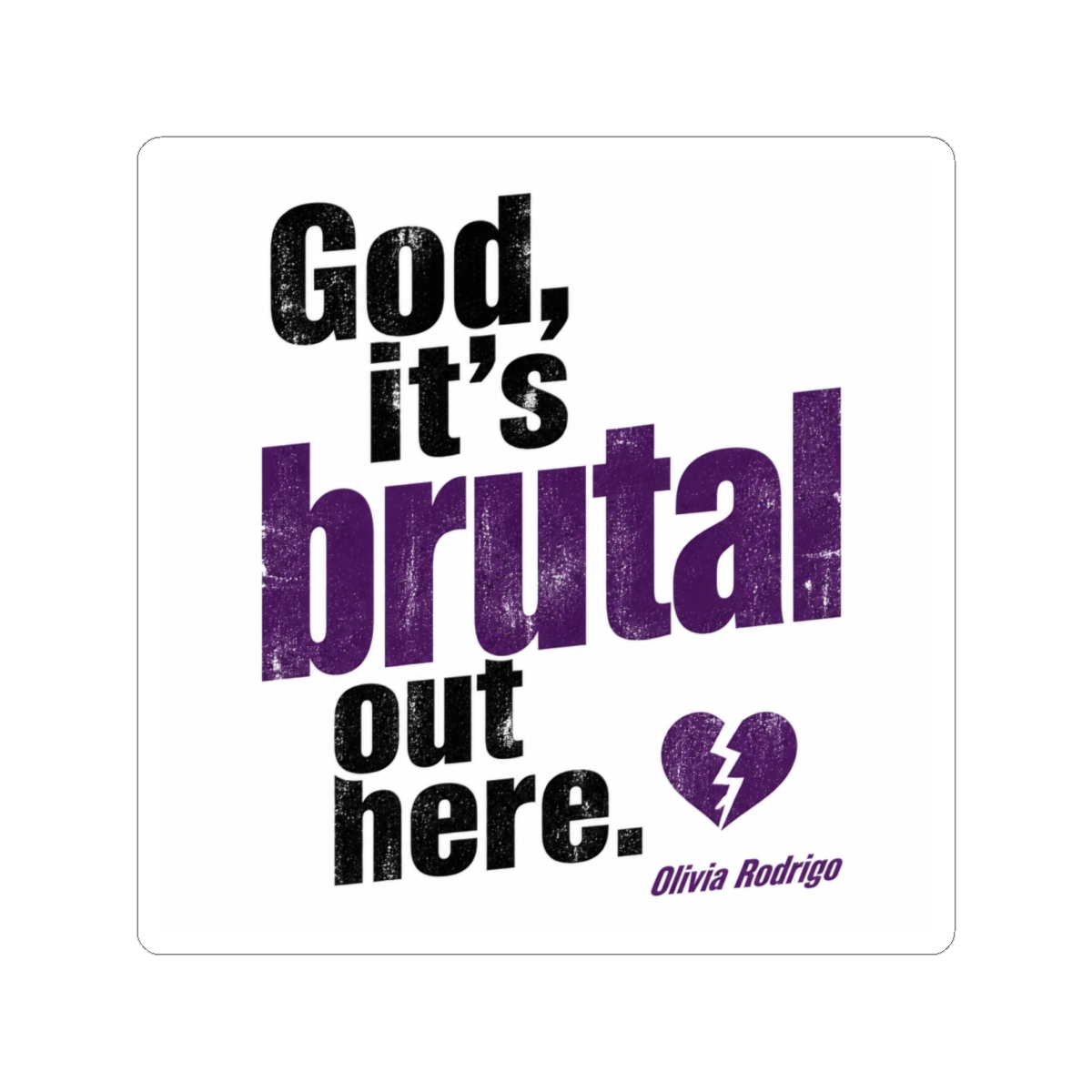 Olivia Rodrigo "God, it" Sticker