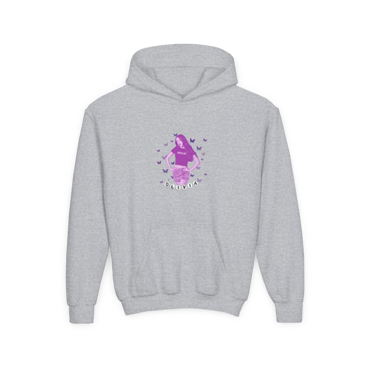 Olivia Rodrigo - Butterflies Kids Hoodie - alternate angle 2, merchandise