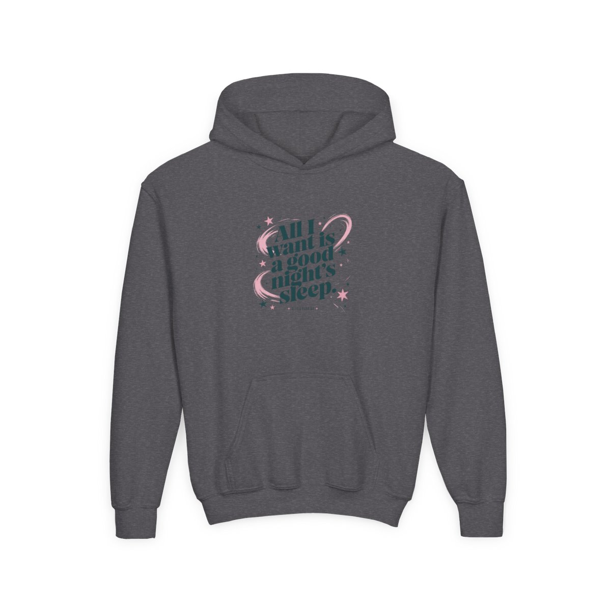 Olivia Rodrigo "All I want is a good night’s sleep." Kids Hoodie - alternate angle 3, merchandise