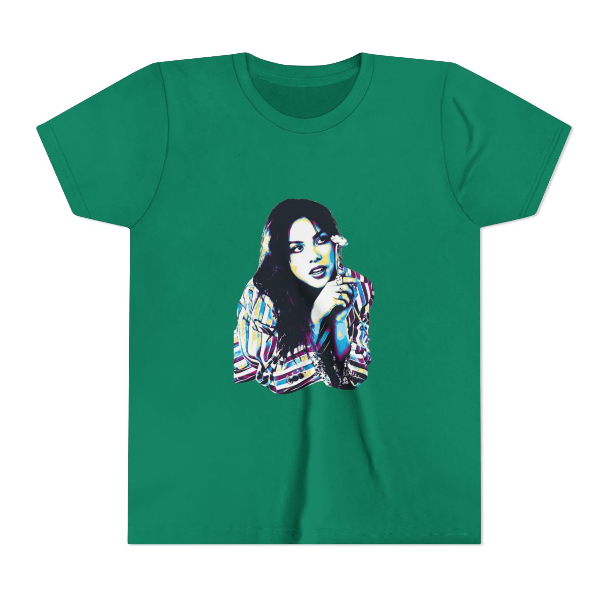 olivia rodrigo pop art style Kids T Shirt - alternate angle 2, merchandise